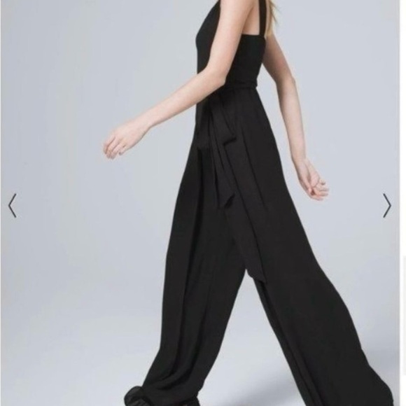 NWOT White House Black Market Slit-Detail Wide-Leg Jumpsuit - Picture 2 of 4